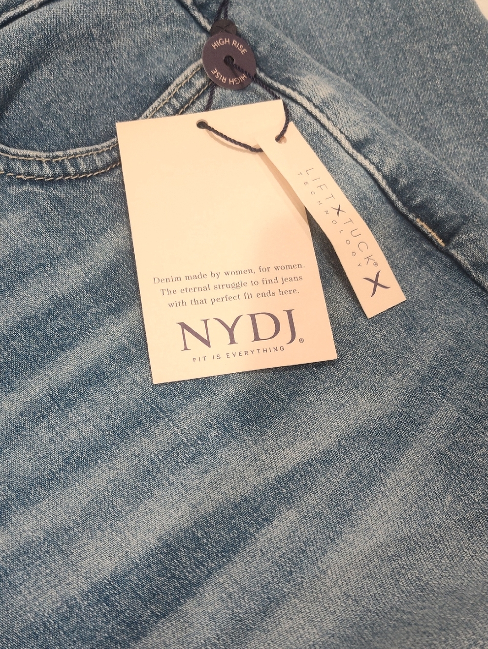 NWT, NYDJ Higher Rise Marilyn Straight Ankle Jean In Size 8 Petite - Picture 6 of 14